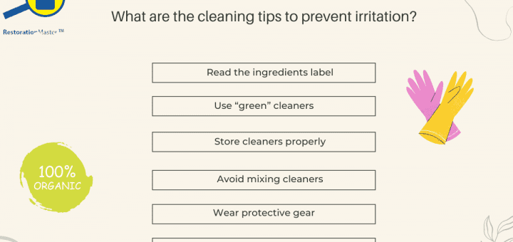 What are the cleaning tips to prevent irritation