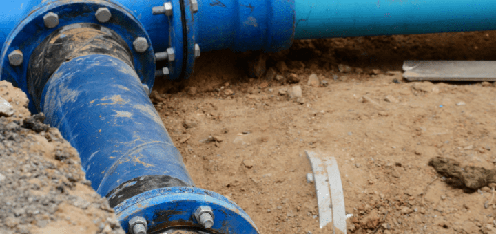 Water pipe in the ground