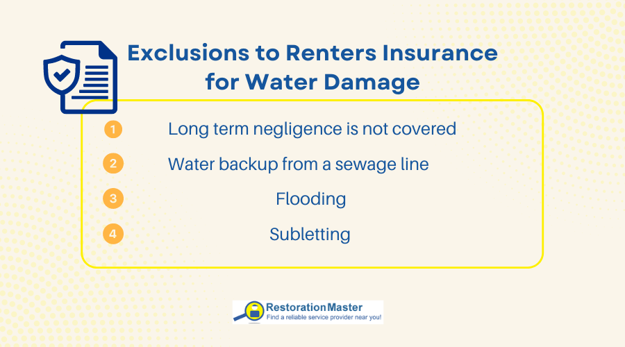 Exclusions to Renters Insurance for Water Damage