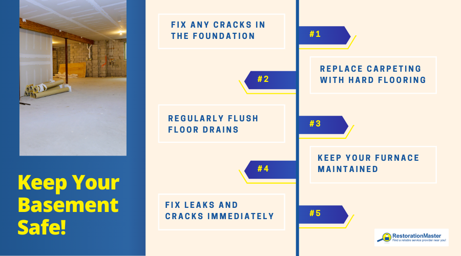 Tips to Keep Your Basement Safe - RestorationMaster