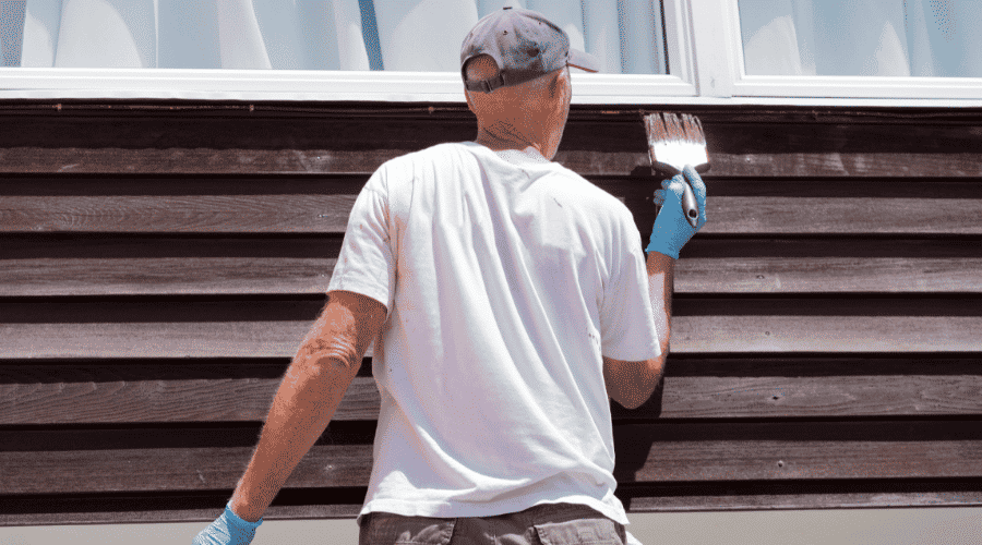 painting the exterior of a house