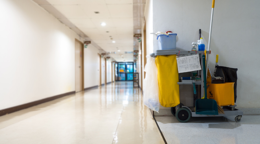 Janitorial Hallway Cleaning