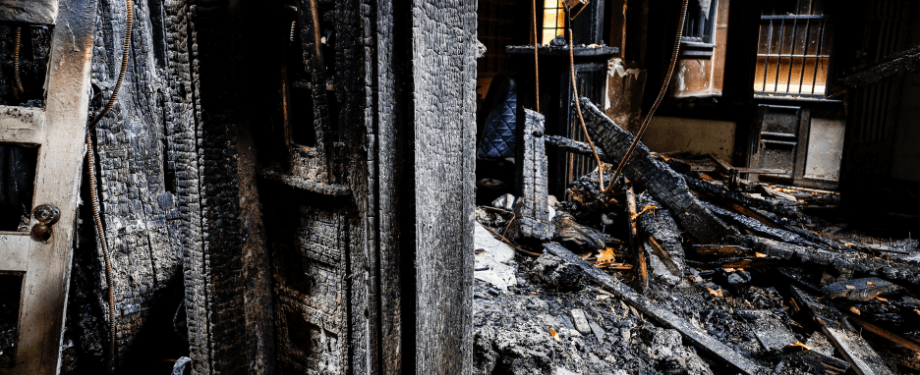 Burned Interior of a Home