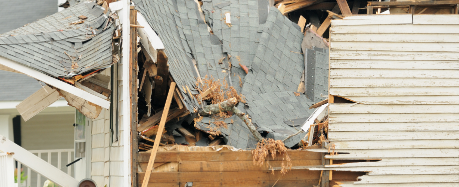 Roof Damage from Natural Disaster
