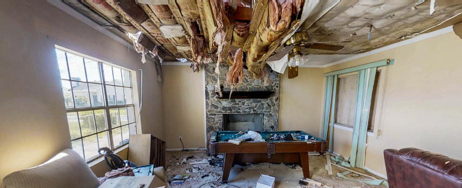 Storm Damage to Interior of Home