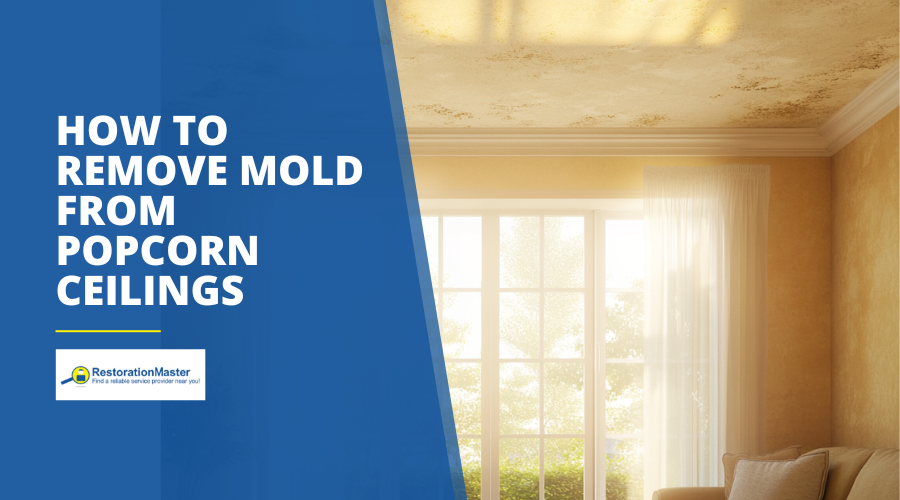 How to Remove Mold from Popcorn Ceilings - RestorationMaster