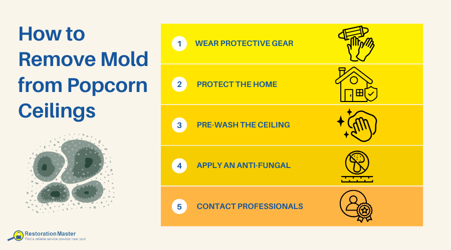 Mold Removal from Popcorn Ceilings - RestorationMaster