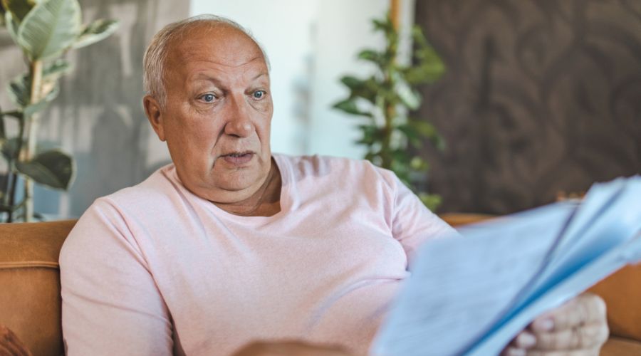 man shocked to see utility bill