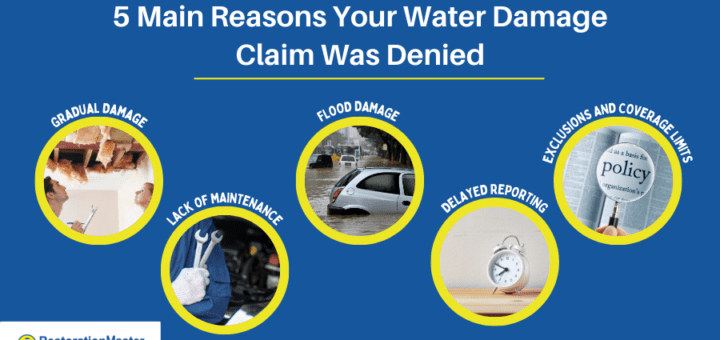 5 Main Reasons Your Water Damage Claim Was Denied - RestorationMaster