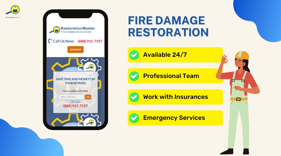 Fire and Smoke Damage Restoration and Repair by RestorationMaster