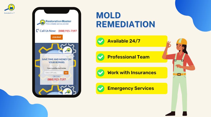 mold remediation services by RestorationMaster
