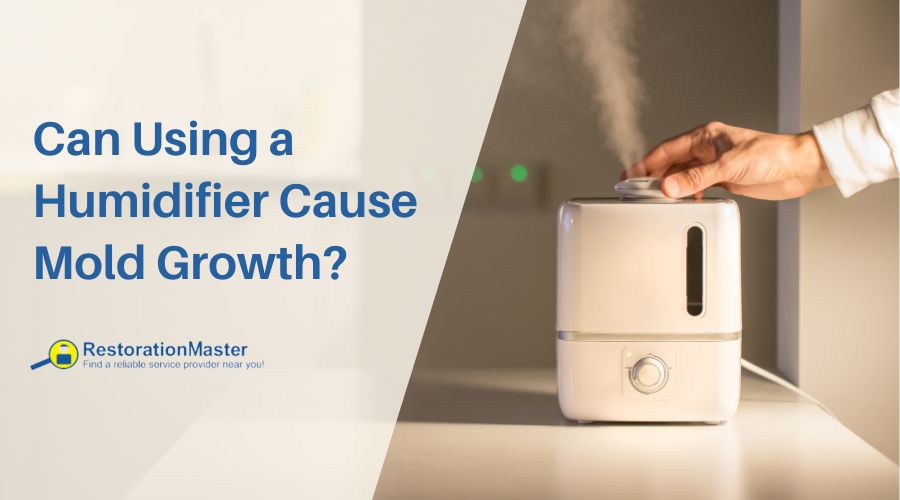 a person adjusting the humidifier in the room to prevent mold