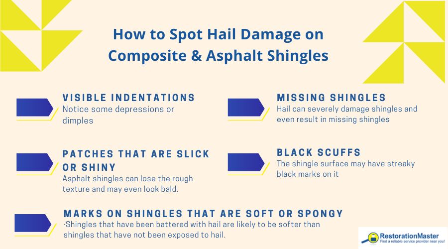 How to Spot Hail Damage on Composite & Asphalt Shingles