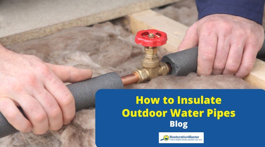 how to insulate outdoor water pipe