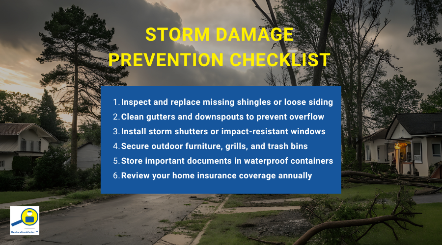 Storm Damage Prevention Checklist - RestorationMaster