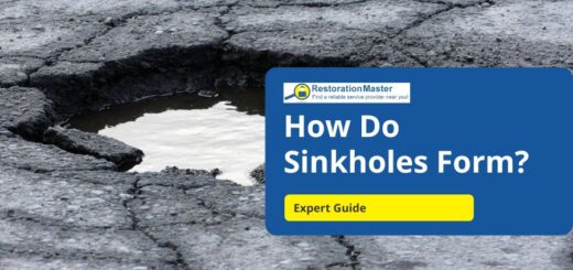 how do sinkholes form