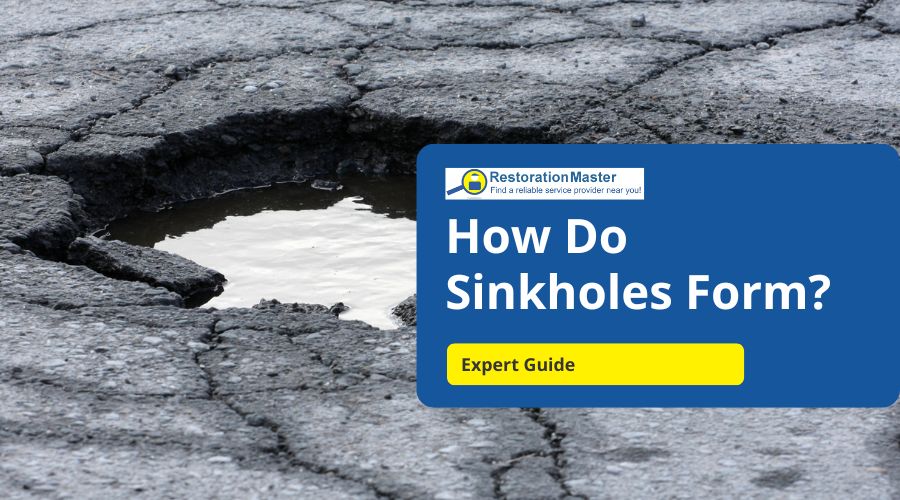 how do sinkholes form