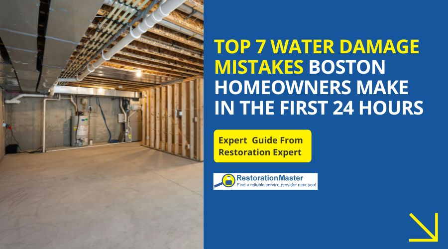 Top 7 Water Damage Mistakes Boston Homeowners Make in the First 24 Hours