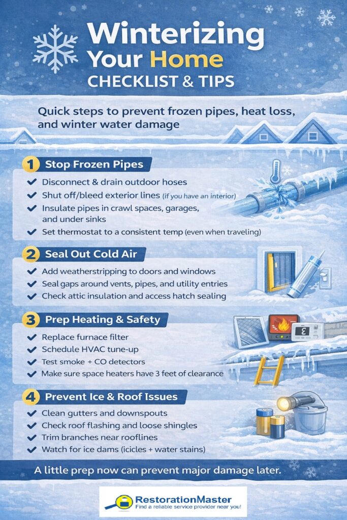 Winterizing Your Home Checklist