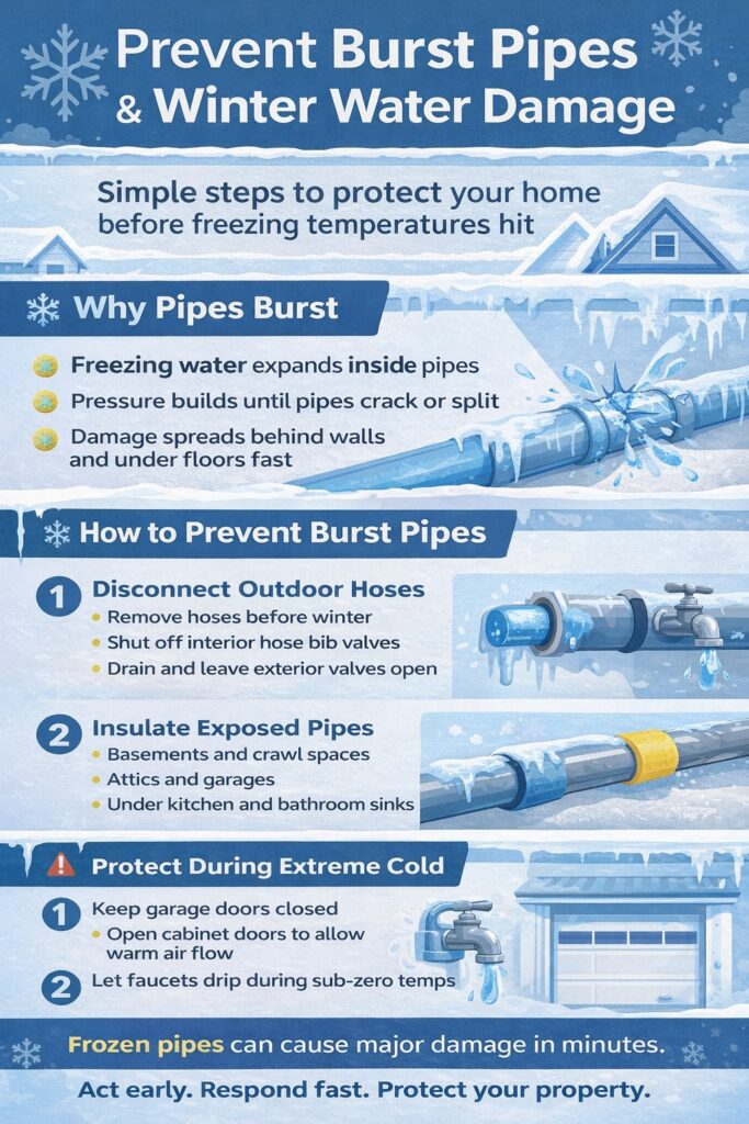 How to Prevent Burst Pipes and Water Damage How to Prevent Burst Pipes and Water Damage
