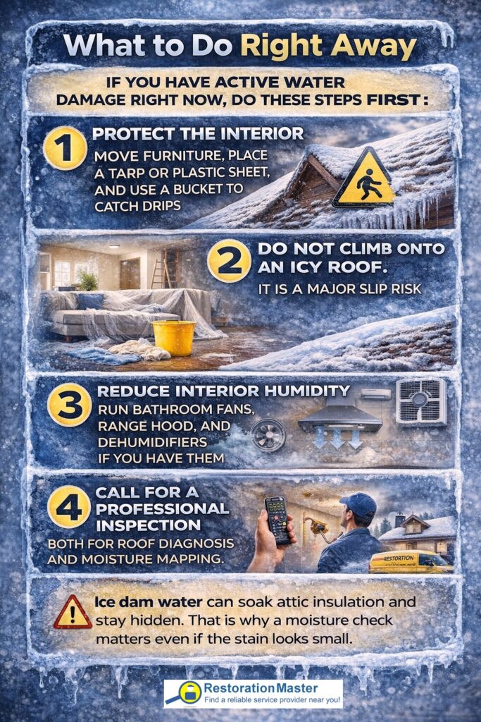 Ice Dams - What to Do Right Away