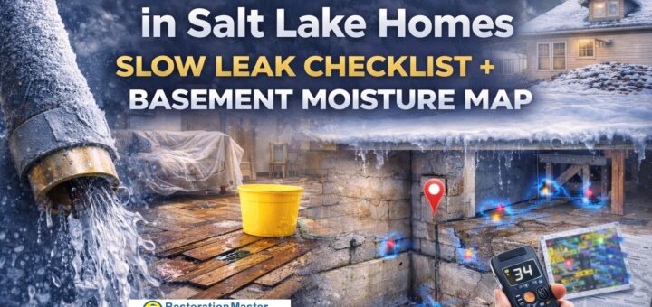 Hidden Water Damage in Salt Lake Homes: Slow Leak Checklist + Basement Moisture Map