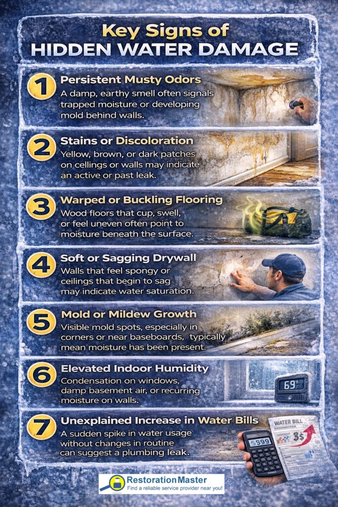 Key Signs of Hidden Water Damage