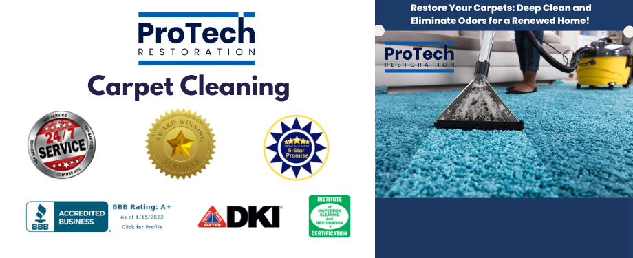 Certified Carpet Cleaning Services by ProTech Restoration