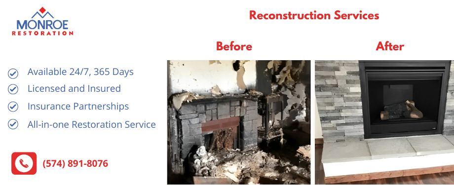 reconstruction services by monroe restoration south bend indiana