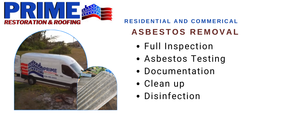 professional residential and commercial asbestos removal - Prime Restoration