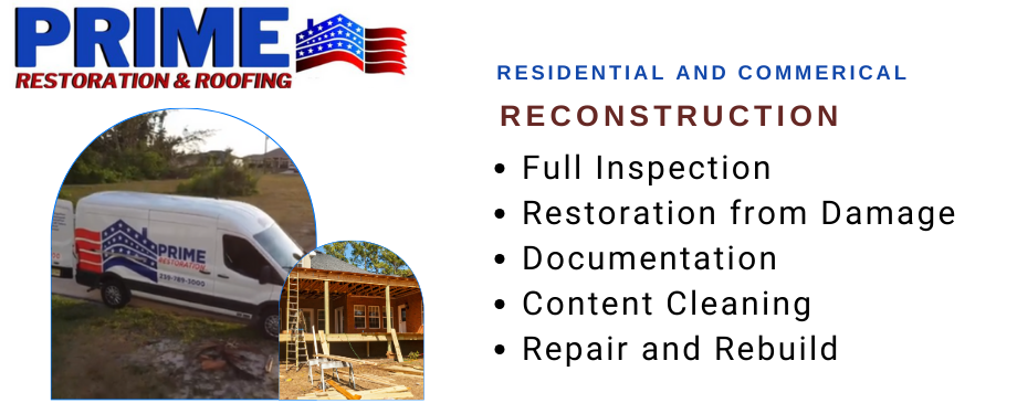 residential and commercial reconstruction - Prime Restoration