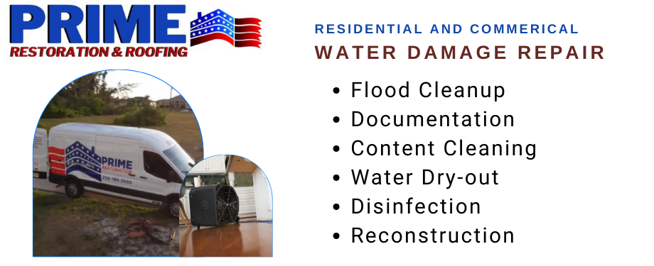 residential and commercial water damage restoration - Prime Restoration