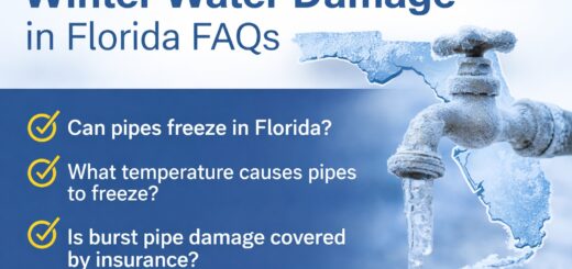 How Winter Cold Snaps in Florida Can Still Cause Water Damage