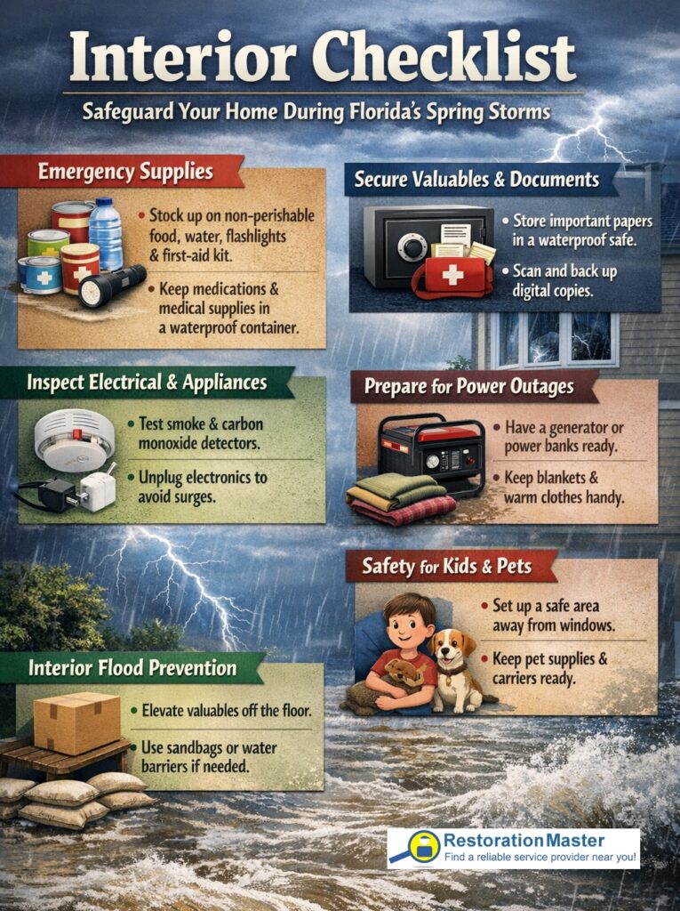 Spring storm home safety checklist Spring storm home safety checklist