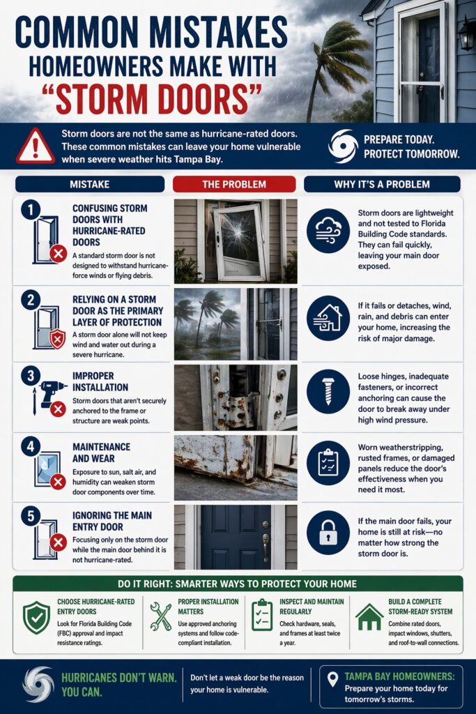 Common Mistakes Homeowners Make With Storm Doors