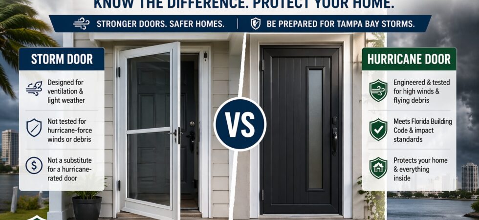 Storm Doors vs Hurricane Doors