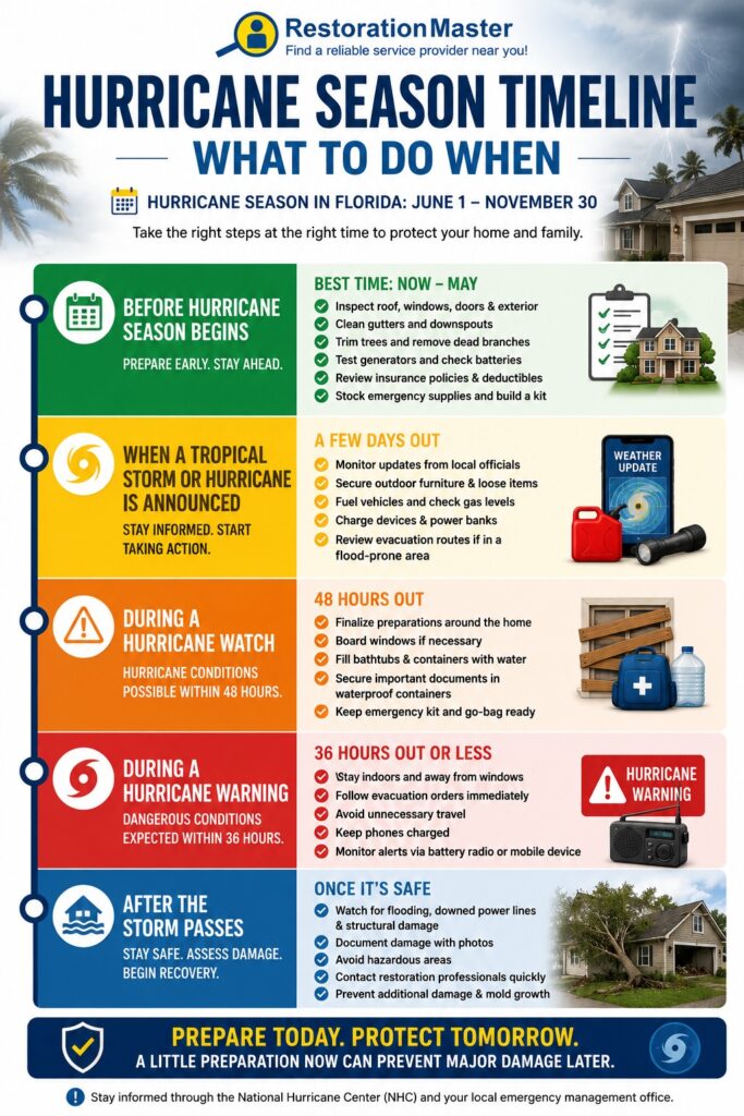 Hurricane Season Timeline: What to Do When Hurricane-Season-Prep-Timeline