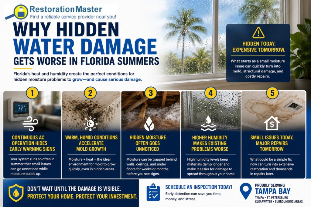 Why Hidden Water Damage Gets Worse in Florida Summers Why Hidden Water Damage Gets Worse in Florida Summers