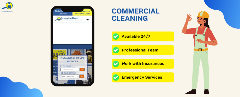 commercial cleaning services - RestorationMaster