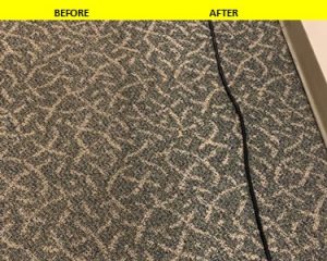 Before and After Image of Carpet Cleaning