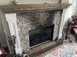 Soot Puffback on Fireplace