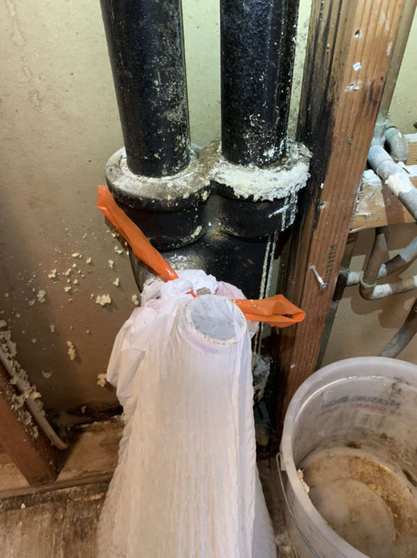 Mold on the pipelines