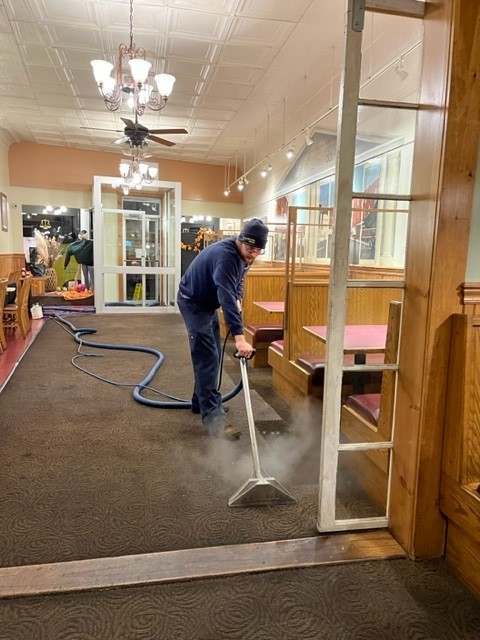 Commercial Carpet Cleaning Job in Putnam CT Courthouse Bar & Grille