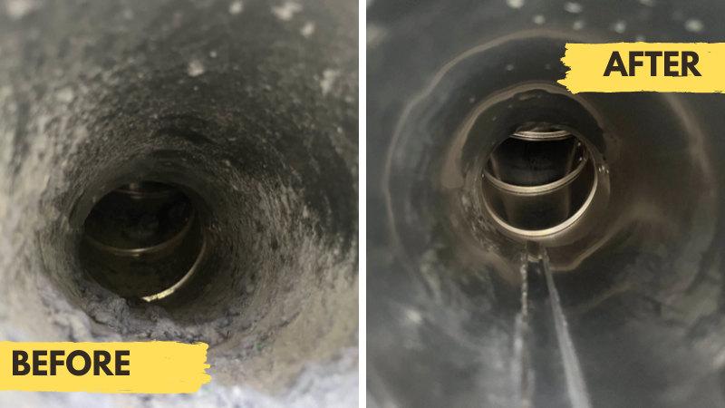 Dryer Vent Cleaning Project in Groton, CT