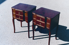 Furniture Restoration - end tables after