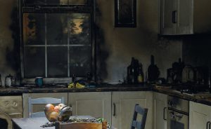 Fire Damaged Kitchen