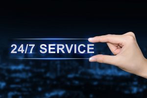 24 hours a day, 7 days a week service